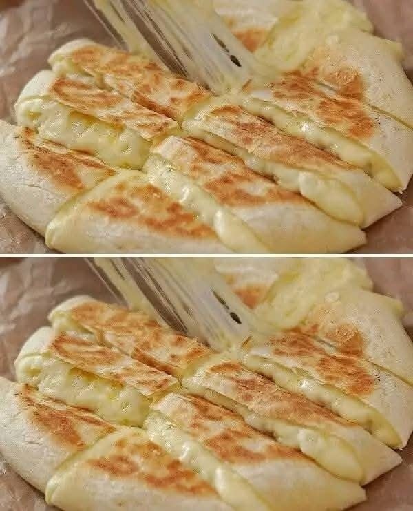 Cheese and potato bread in a pan! No oven, no yeast, no egg