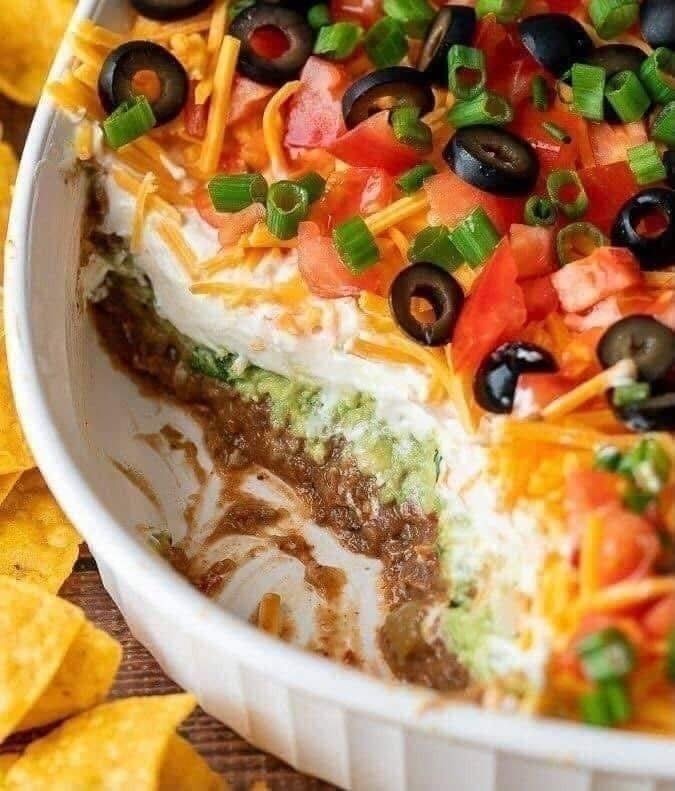 Easy 7 Layer Dip