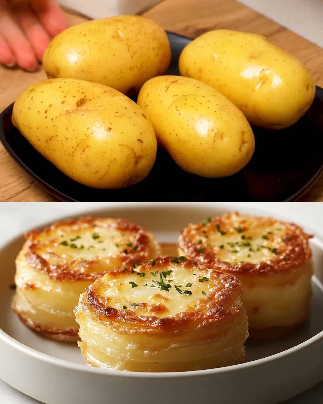 Mini Potato Dauphinoise (Gratin Stacks)