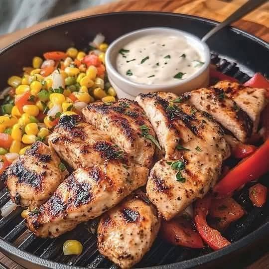 Recipe: Chipotle Lime Chicken with Corn & Peppers 