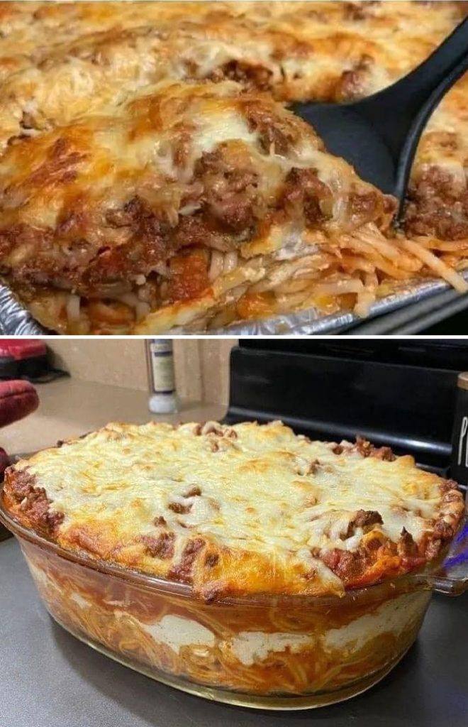 MILLION DOLLAR SPAGHETTI CASSEROLE RECIPE