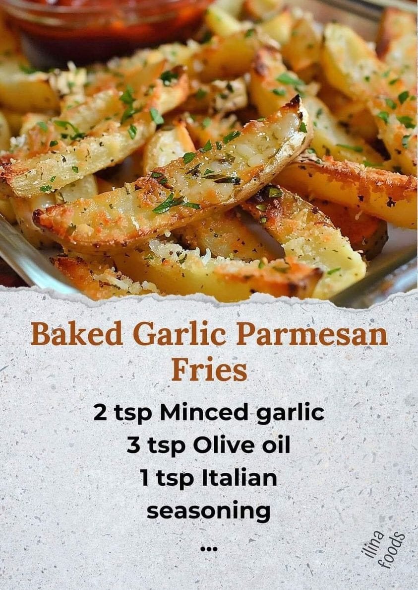 Baked Garlic Parmesan Fries