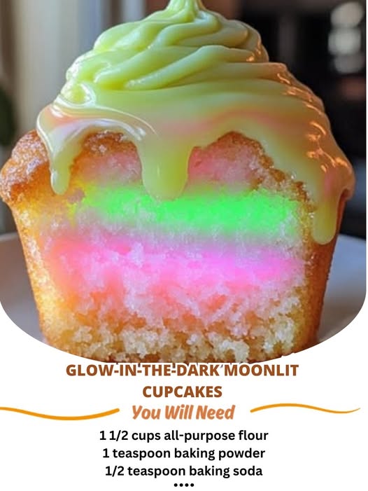 Glow-in-the-Dark Moonlit Cupcakes