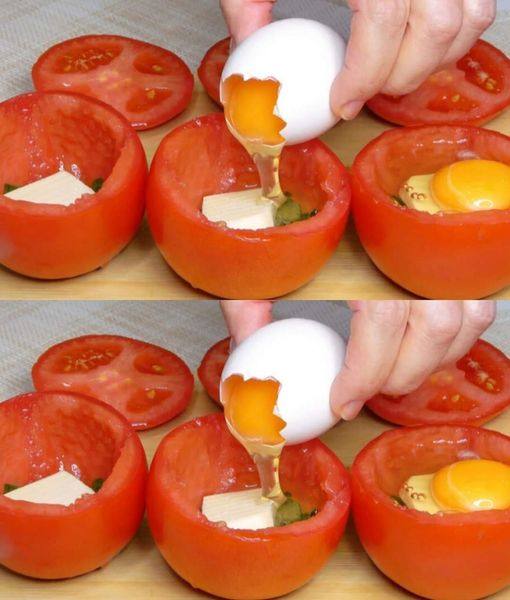 Egg in a Tomato Surprise: A Healthy Touch for Breakfast!