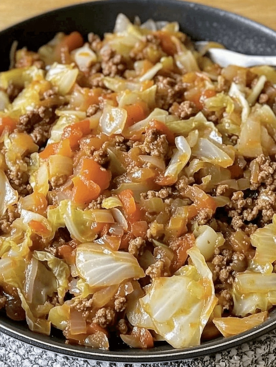 Old Cabbage and Ground Beef Recipe