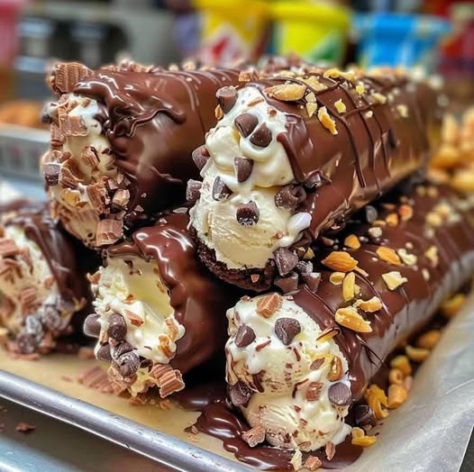 Homemade Chocolate-Covered Ice Cream Bars