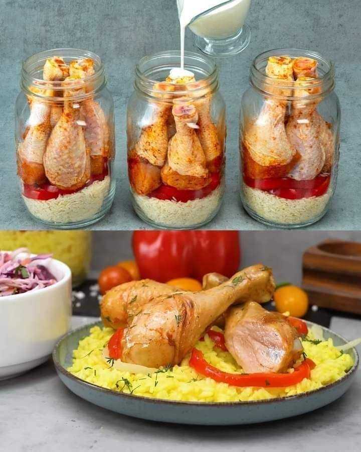 Creamy Chicken Rice with Bell Peppers