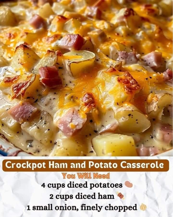 Crockpot Ham and Potato Casserole