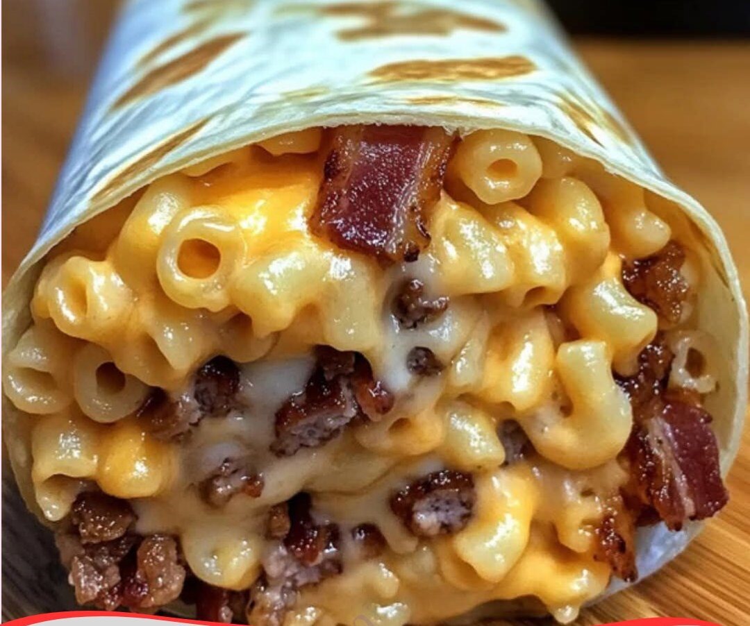 Bacon Mac ‘n’ Cheese Burger Wrap