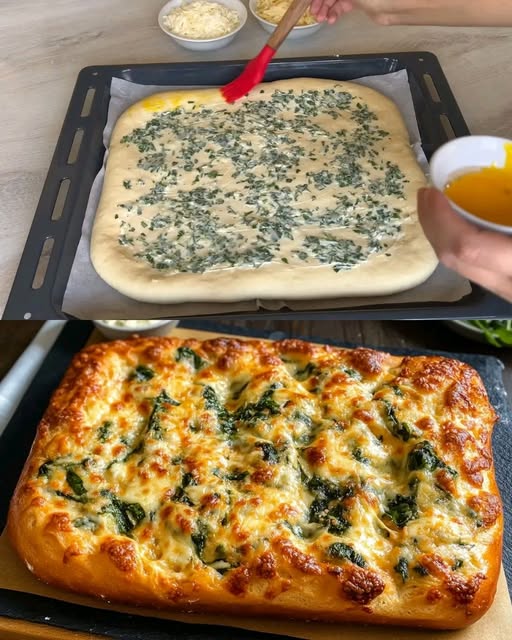 Cheesy Spinach Bread – A Savory, Cheesy Delight!