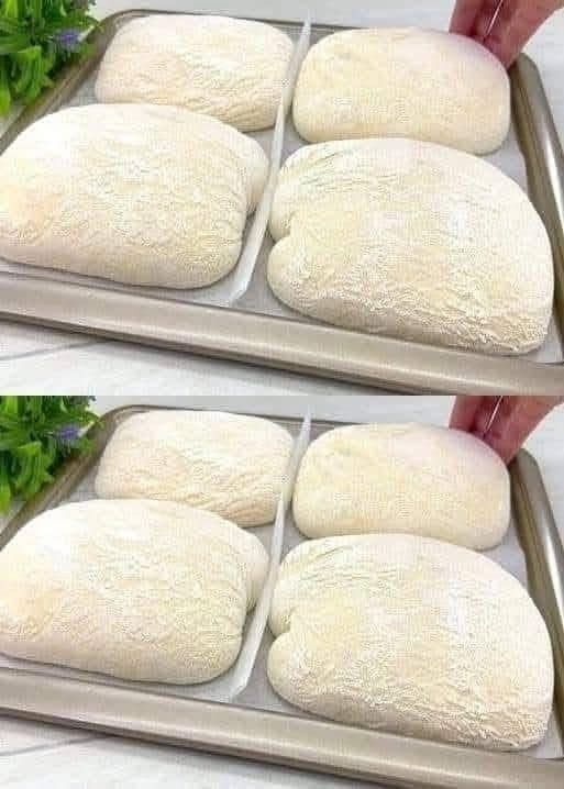 Dough ready in 1 hour! Authentic Italian bread. No kneading, quick and easy