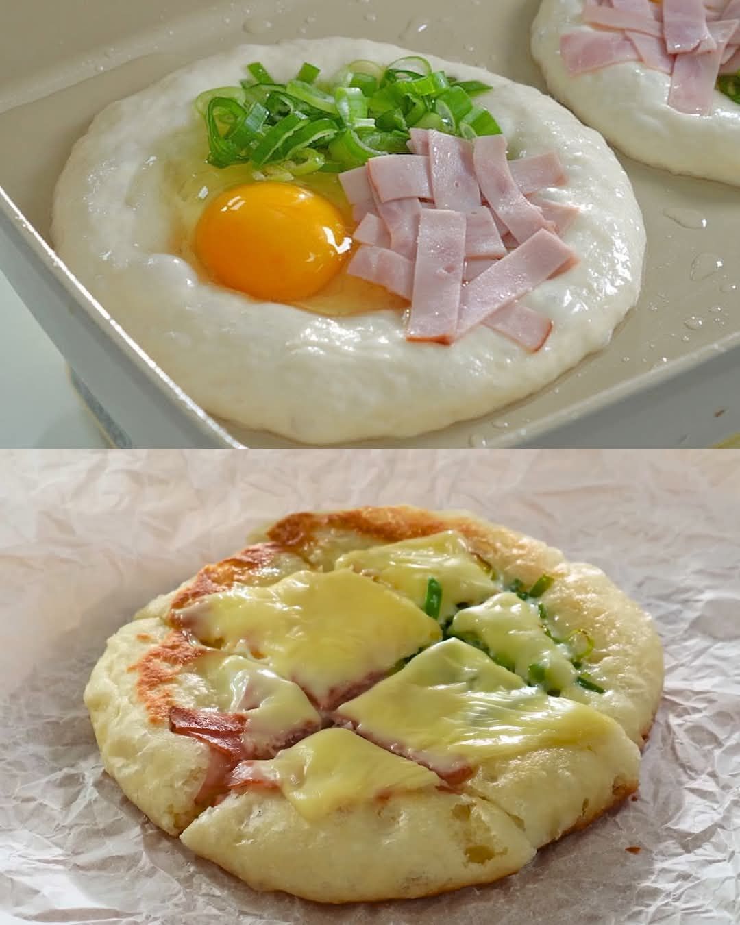 Savory Skillet Bread with Ham, Egg, and Cheese