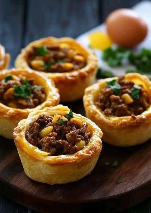 Savory Mini Bobotie Meat Pies with a Spiced Filling