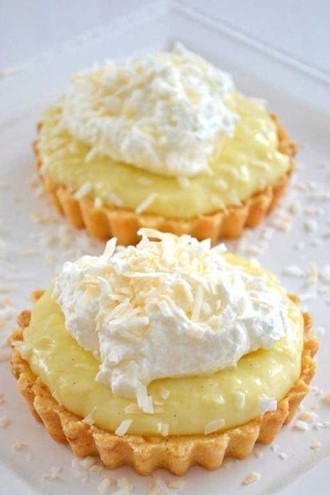 Coconut Cream Tarts 