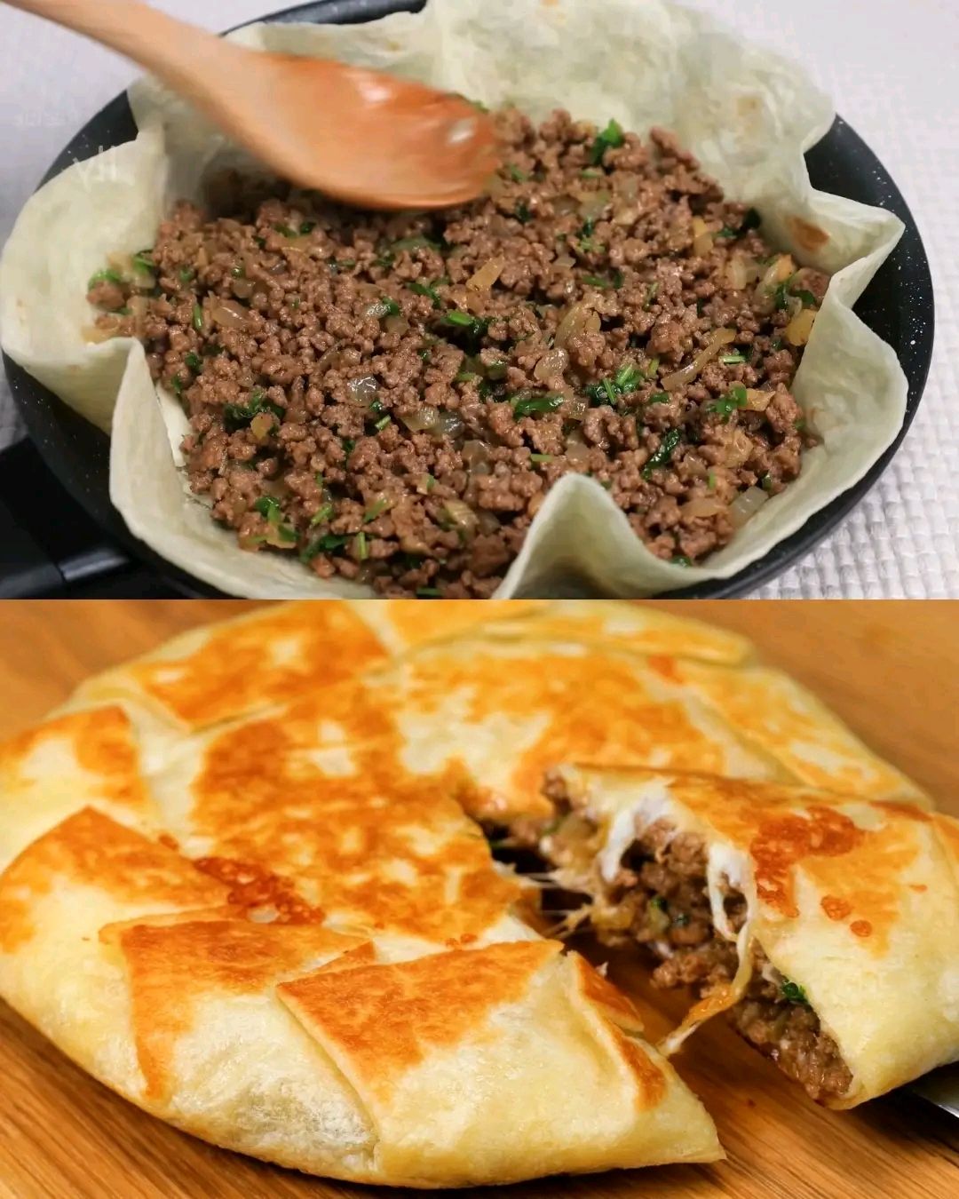 Crispy Ground Beef Tortillas