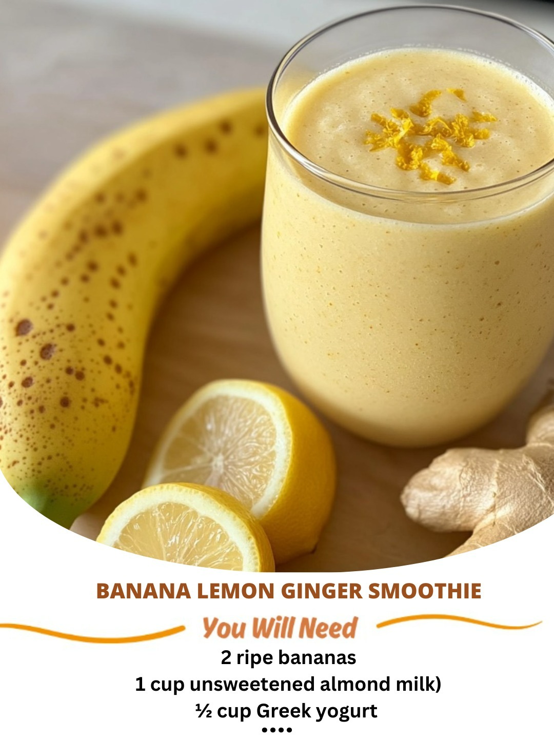 Banana Lemon Ginger Smoothie