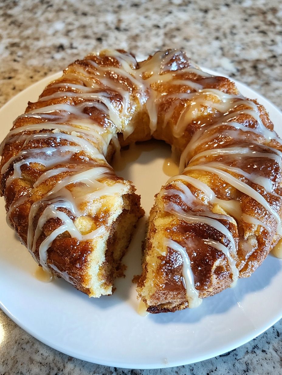 Hawaiian Roll Bundt Cake