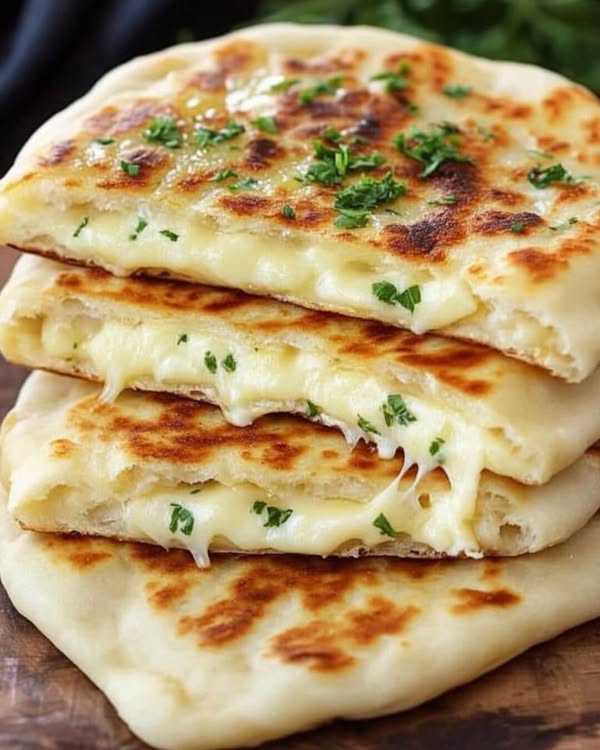 Cheese Stuffed Naan Bread: A Delicious and Cheesy Delight