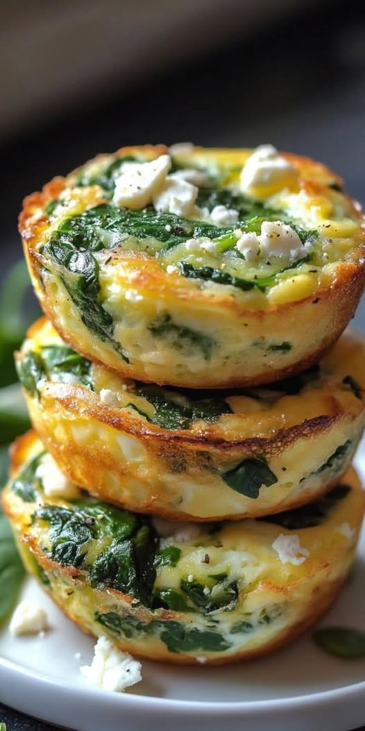 Quick Eggs Muffins with Spanish and Feta