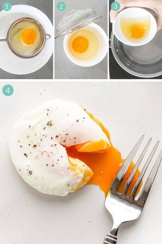 Perfect poached eggs