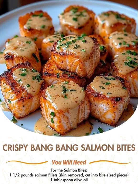 Crispy Bang Bang Salmon Bites