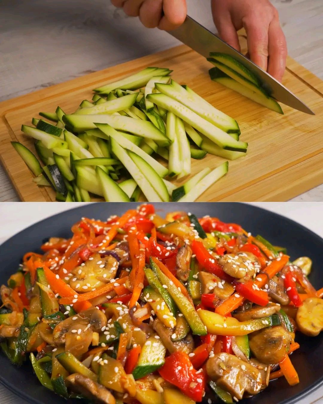 Vegetable Stir-Fry with Oyster and Soy Sauce