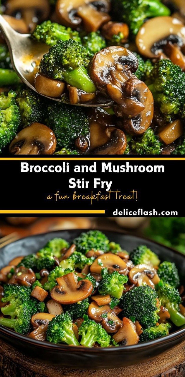 Garlic Mushrooms and Broccoli