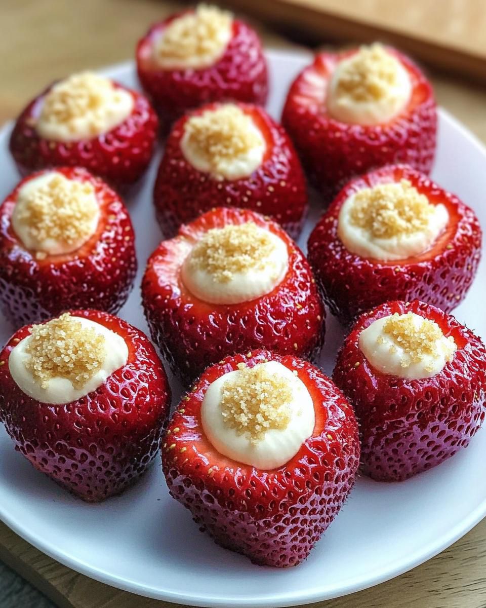 CHEESECAKE DEVILLED STRAWBERRIES