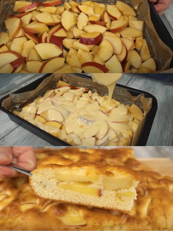 Simple and tasty apple pie in 5 minutes