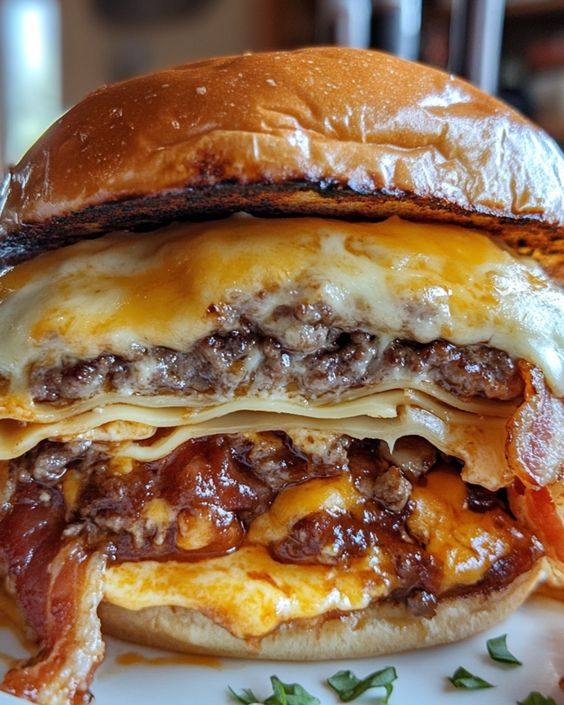 The Bacon Lasagna Burger 