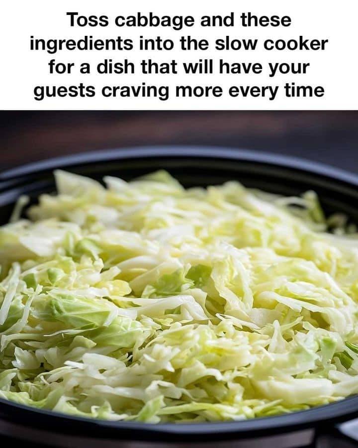 Toss cabbage and these ingredients into the slow cooker for a dish