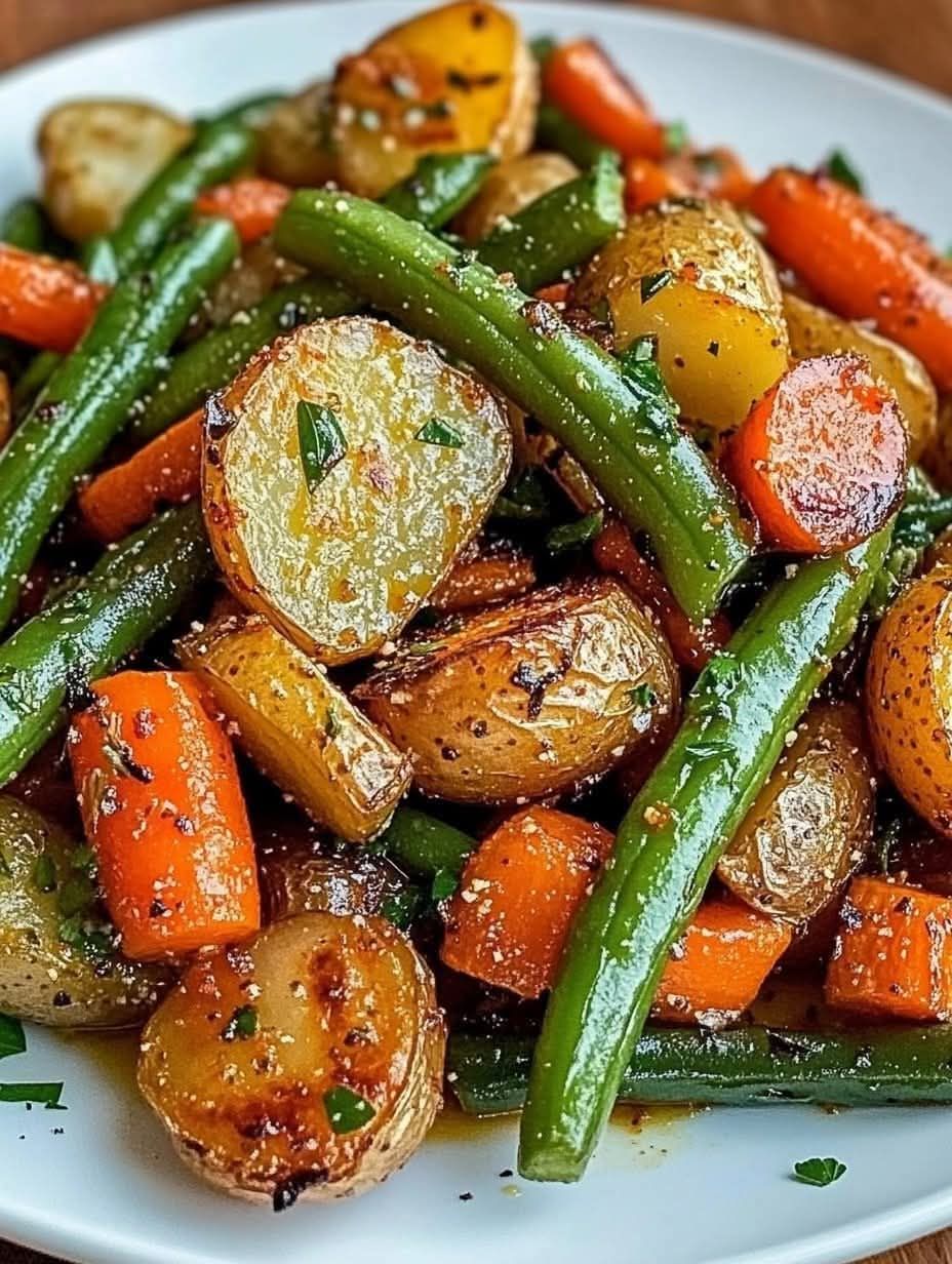 Roasted Garlic Herb Vegetables