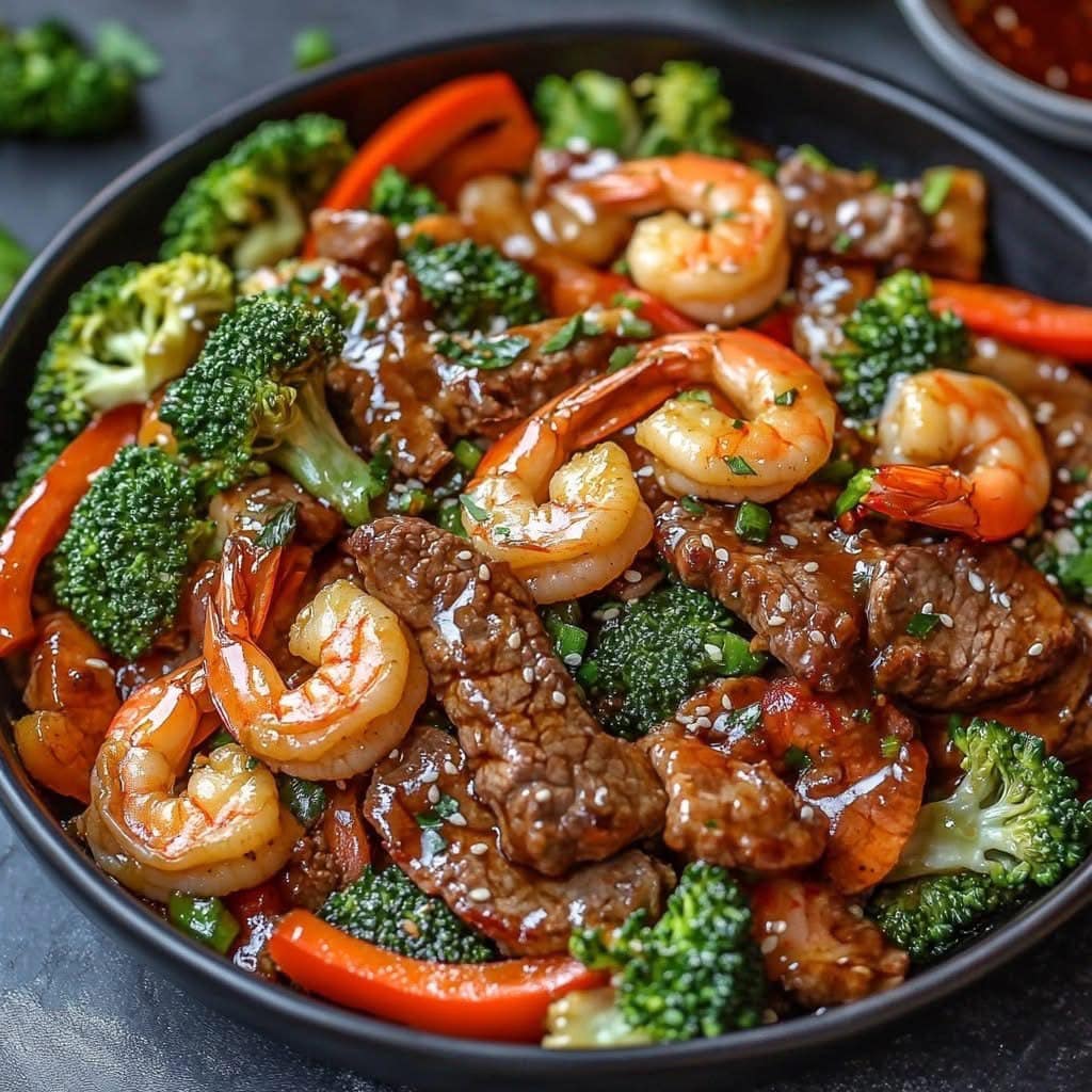 Teriyaki Surf and Turf Stir-Fry