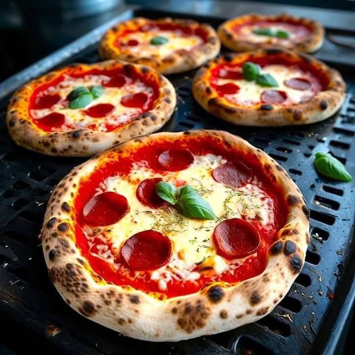 Air Fryer Pizza Bagels