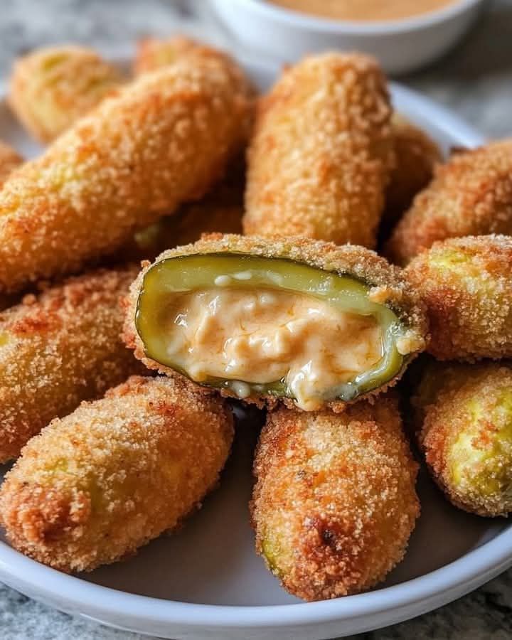 Air Fryer Stuffed Pickles