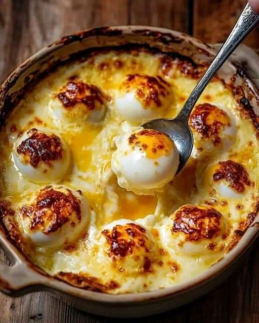 Hard-Boiled Egg Gratin with Béchamel Sauce