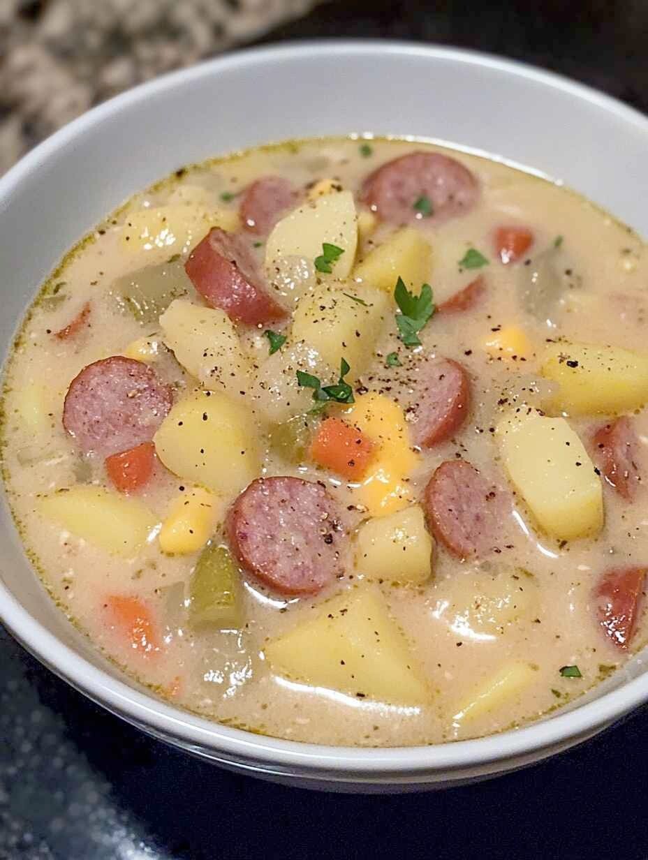 KIELBASA SOUP WITH POTATOES RECIPE