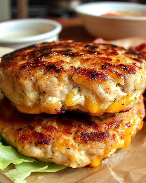 Ultimate Cheddar Ranch Chicken Burger