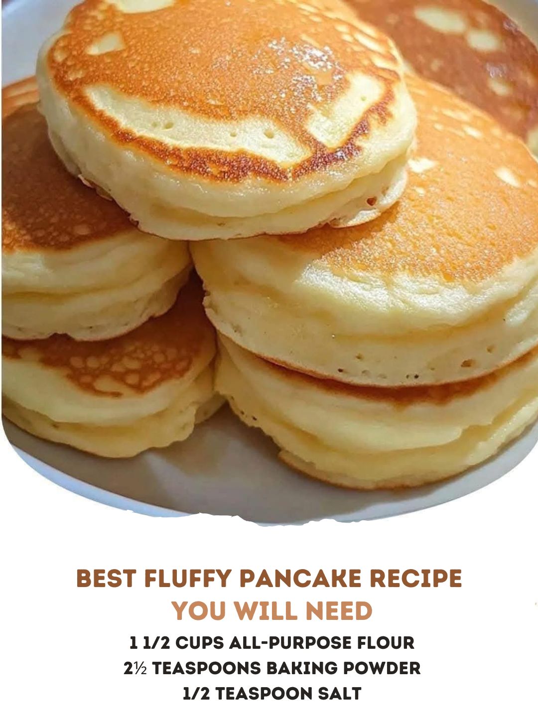 BEST FLUFFY PANCAKE RECIPE