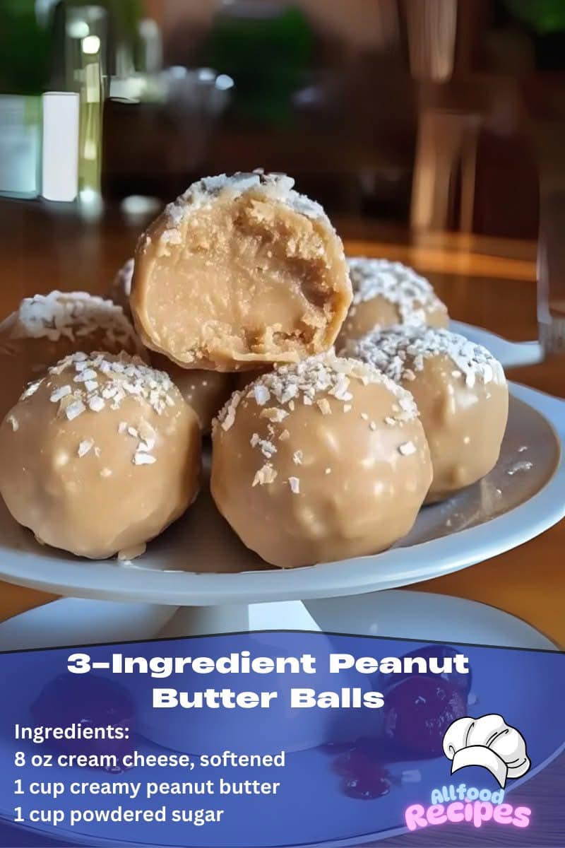 3-Ingredient Peanut Butter Balls (With Cream Cheese) – unbelievably good