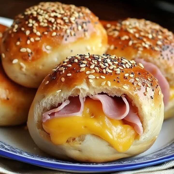 HAM AND CHEESE SANDWICH BREAD ROLLS RECIPE