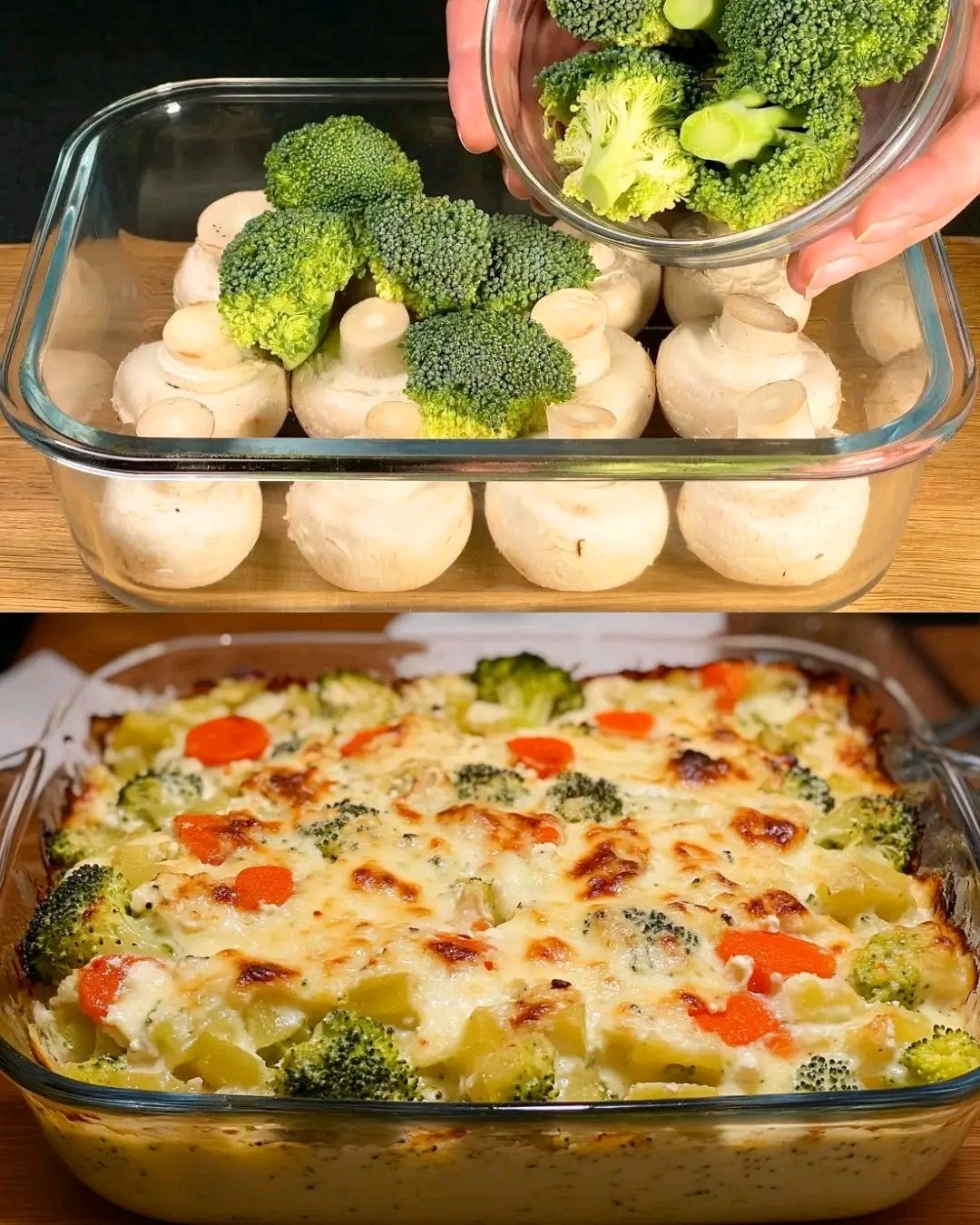 Cauliflower, Broccoli, and Vegetable Casserole