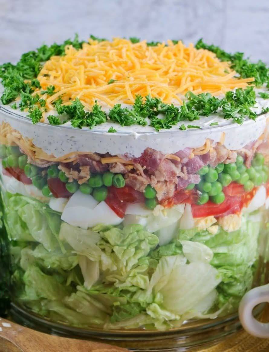 Easy Seven Layer Salad Recipe