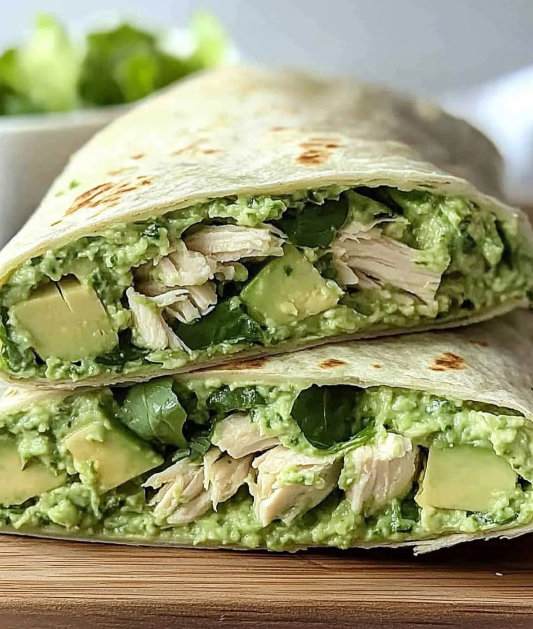 High protein green goddess wraps