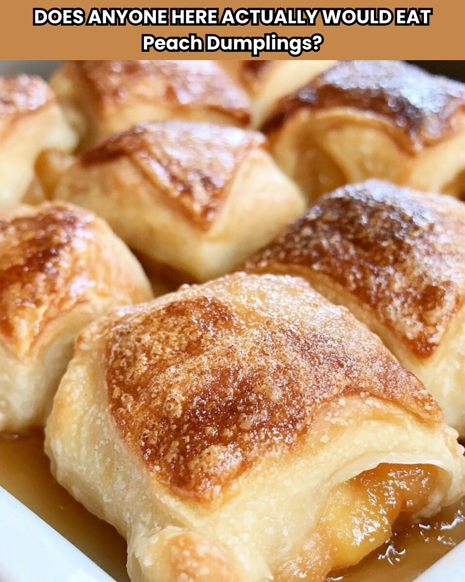 Easy Peach Dumplings