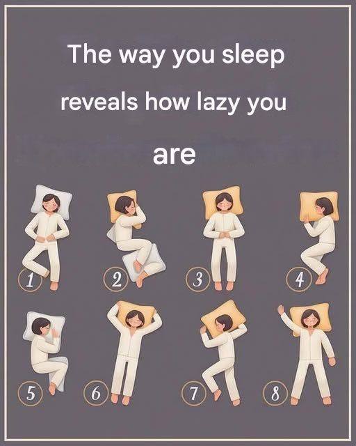 How your sleeping position reveals if you’re lazy