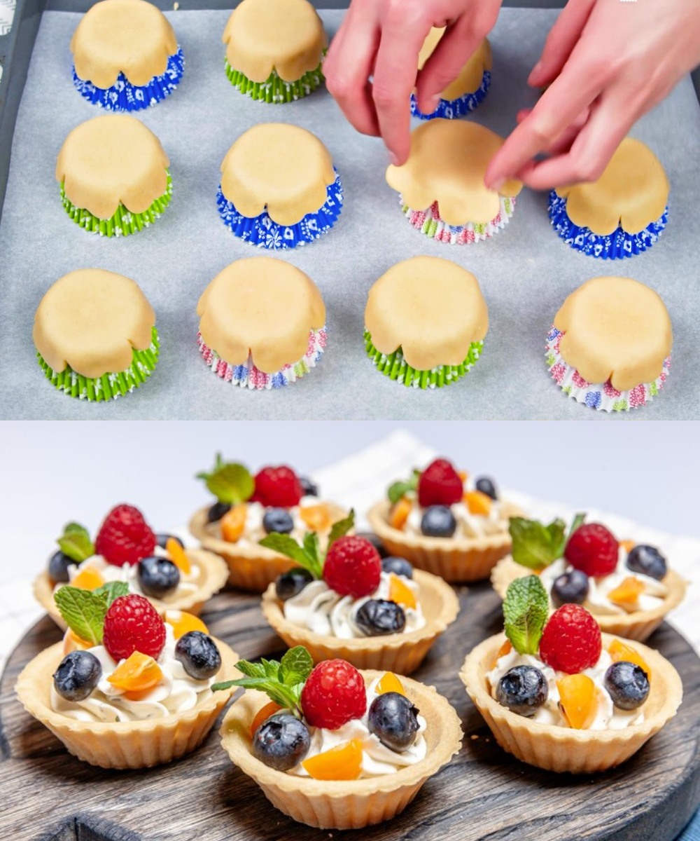 Fruit and cream tartlet: the colorful and delicious baskets!