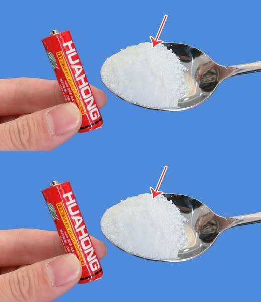 Bring yourself back to the dead batteries with just a spoonful of salt.