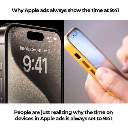 Why Apple ads always show the time at 9:41