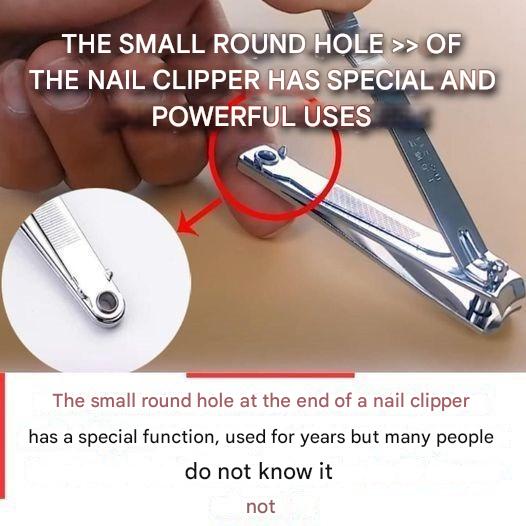 The “little round hole” of the nail clipper has special and powerful uses